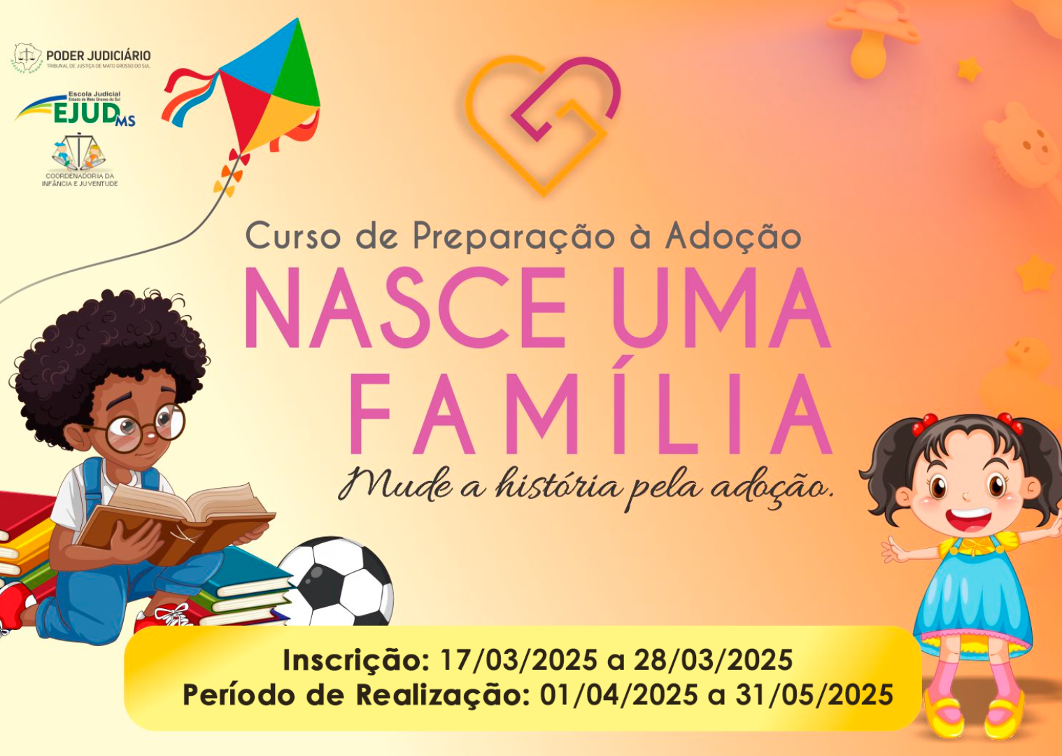 Últimos dias de inscrição para o Curso de Preparação à Adoção – Nasce uma Família