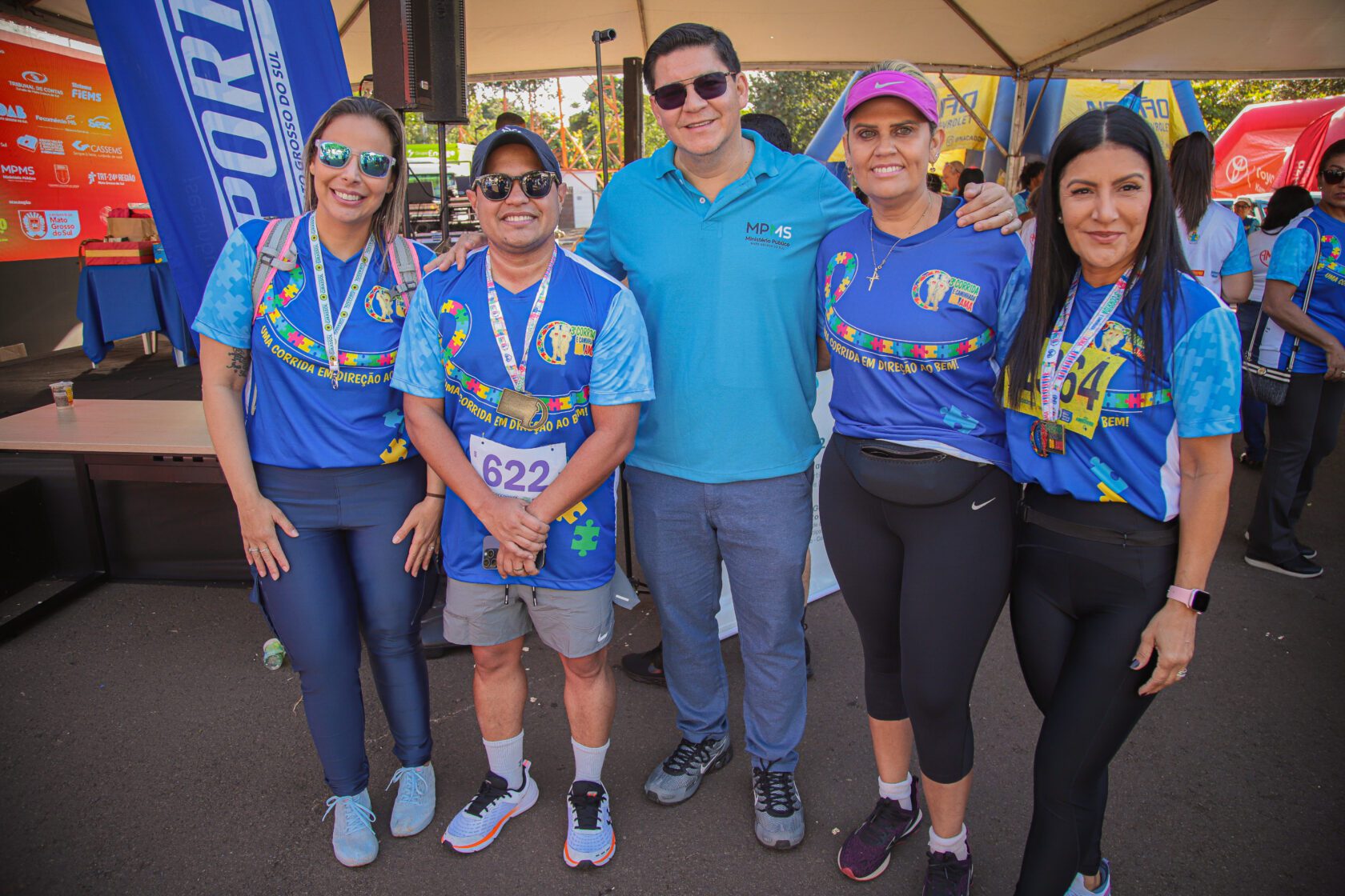 Em prol do autismo, presidente Papy participa da 3ª Corrida e Caminhada da AMA