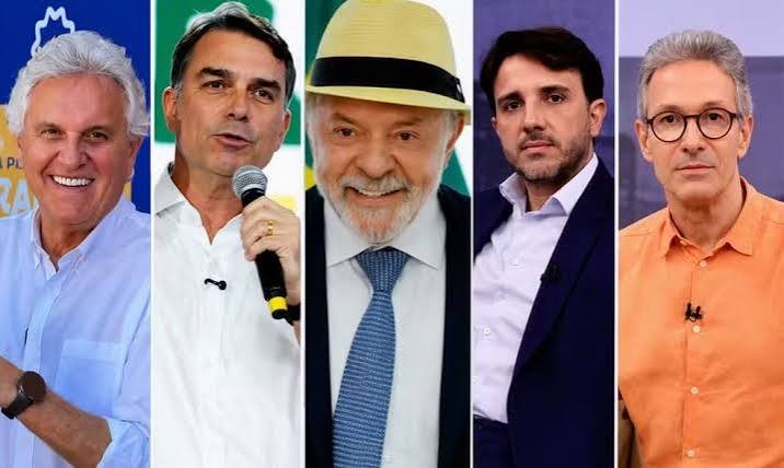 Real Time: Caiado lidera com 35% no primeiro turno em Goiás; Lula e Flávio empatam com 27%
