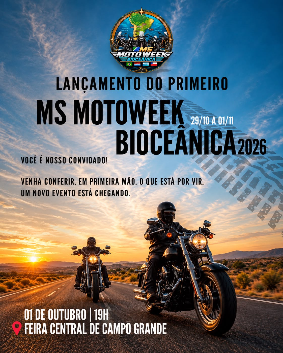 MS MOTO WEEK BIOCEÂNICA SERÁ LANÇADO EM CAMPO GRANDE COM PRESENÇA DE MOTOCLUBES E IMPRENSA