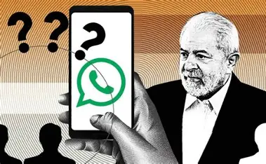 WhatsApp vira frente de disputa entre campanhas de Lula e Flávio Bolsonaro